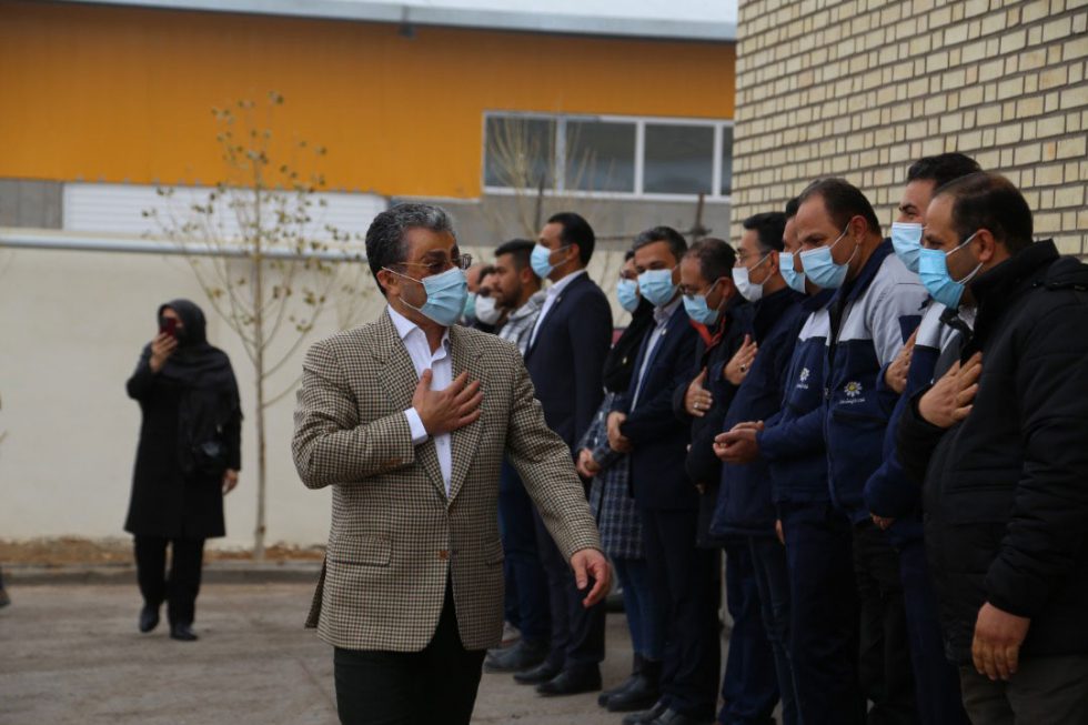 بازدید مدیر عامل محترم گروه صنعتی گلرنگ از مجتمع تولیدی شرکت پدیده شیمی قرن واقع در زنجان